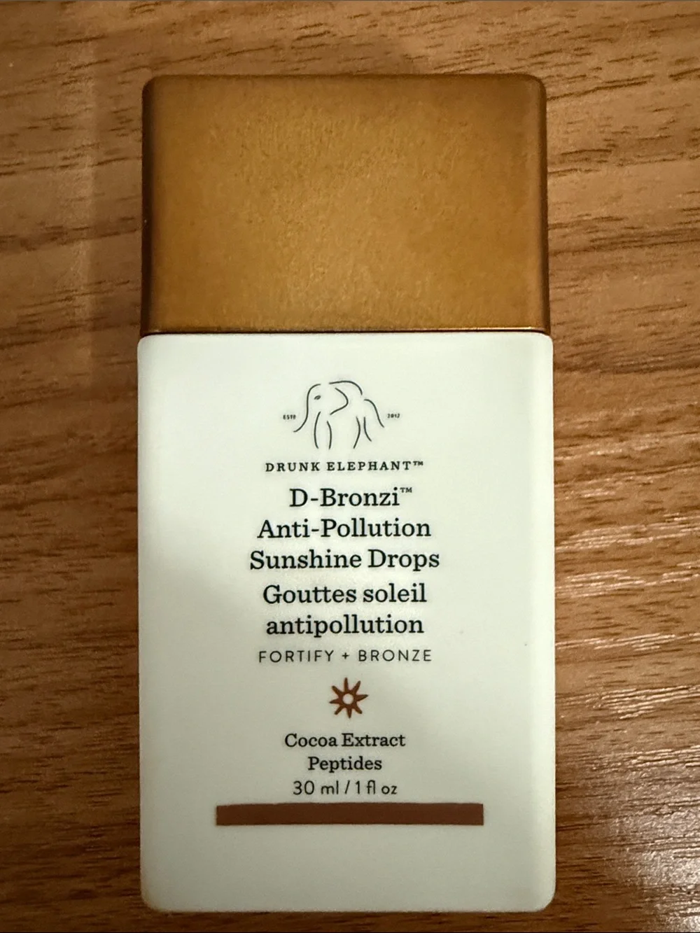 Drunk Elephant Bronze and White D-Bronzi Anti-Pollution Sunshine Drops